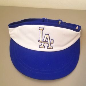 Blue and White Visor Hat